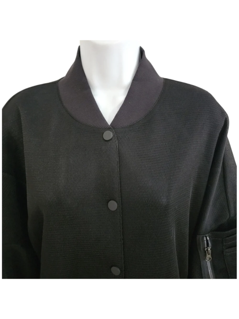 Alo Yoga Field Jacket Gym Workout NWT Womens Size L - Black